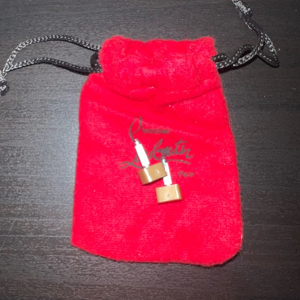 Christmas Louboutin lady peep heel tips